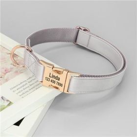 Dog Small Corgi Method  Fighting Collar (Option: Grey-M)