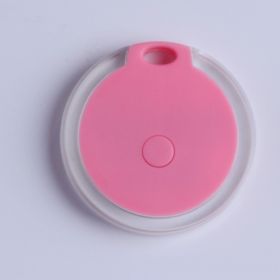 Anti-Lost Tracking Device For Dog & Cat; Smart Key Finder Locator For Kids Pets Keychain (Color: Pink)