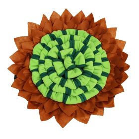 1pc Pet Snuffle Mat For Dog & Cat; Dog Sniffing Pad; Interactive Dog Puzzle Toys Sniffing Pad (Color: green)