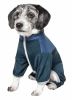 Pet Life Active 'Embarker' Heathered Performance 4-Way Stretch Two-Toned Full Body Warm Up