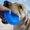 Pet Toys Bite Resistant Sound Toy Chew Teeth Clean Large Dog Golden Retriever Barbed TPR Training Teeth Cleaning Thorn Circle