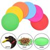 Soft Non-Slip Dog Flying Disc Silicone Game Frisbeed Anti-Chew Dog Toy Pet Puppy Training Interactive Dog Supplies