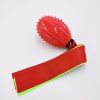 TPR Sounding Ribbon Ball Molar Bite-resistant Dog Toy Ball Training Webbing Pet Supplies