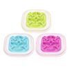 ABS Creative Dog Cat Feeders Anti Choke Food Separate Bowl Non-toxic Pet Plate Kitten Puppy Slow Eating Accessories