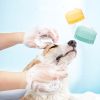 1PC Pet Bath Brush; Dog Silicone Bath Brush; Multifunctional Grooming Brush