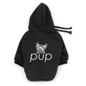 Pet Clothing Dog Hoodie Compared To Bear Cotton Hoodie (Option: Black-XL)