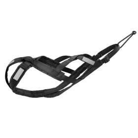 Dog Outdoor Sled Chest Strap (Option: Black-L)