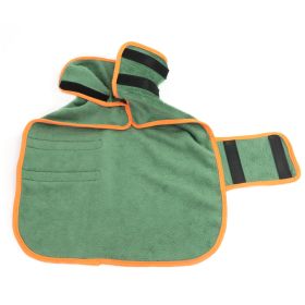 Pet Super Absorbent Quick Drying Fiber Bath Towel (Option: Green-M)