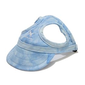 Pet Outdoor Supplies Puppy Peaked Baseball Cap (Option: Cloud Blue-S)